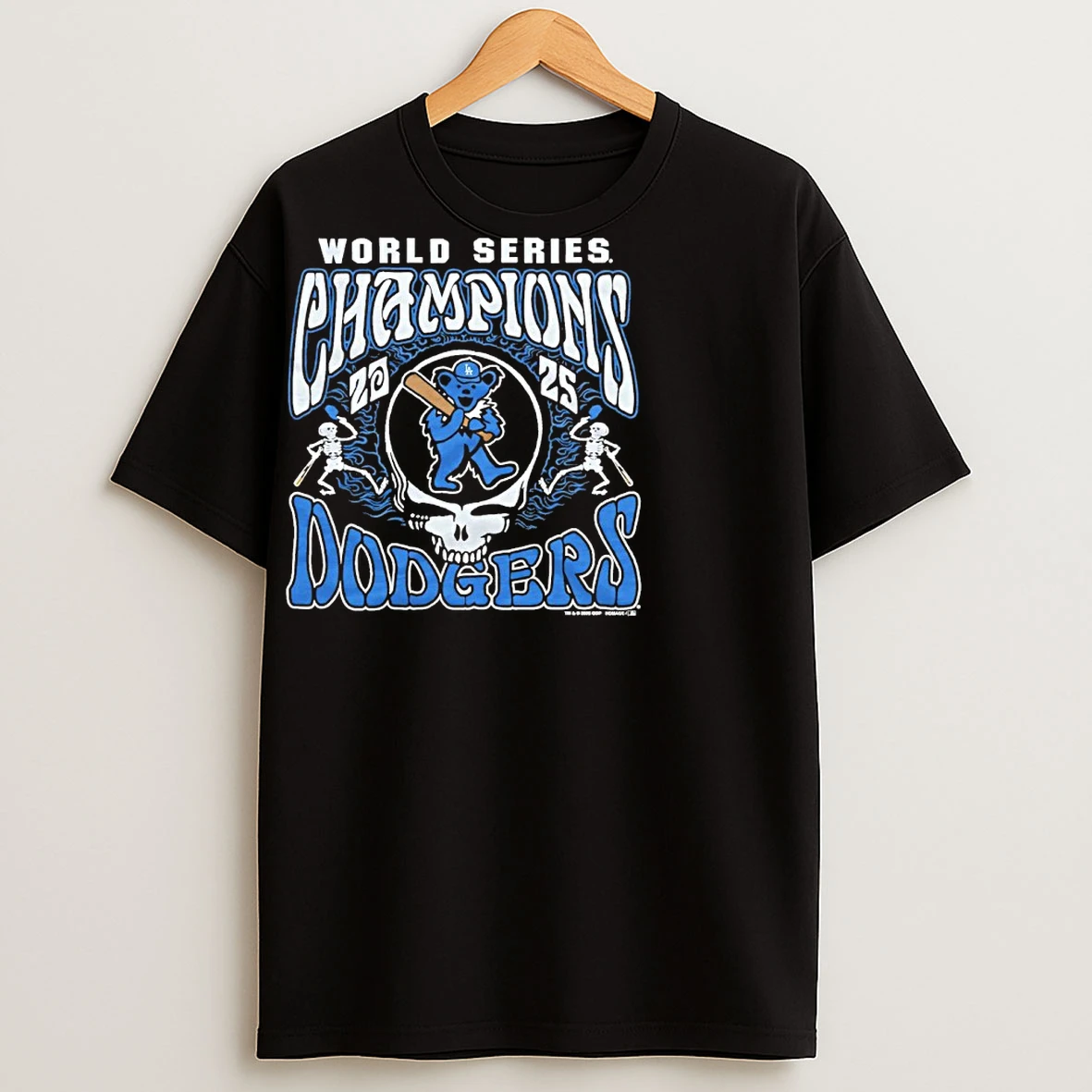Classic Grateful Dead X Los Angeles Dodgers World Series Champions 2025 T Shirts