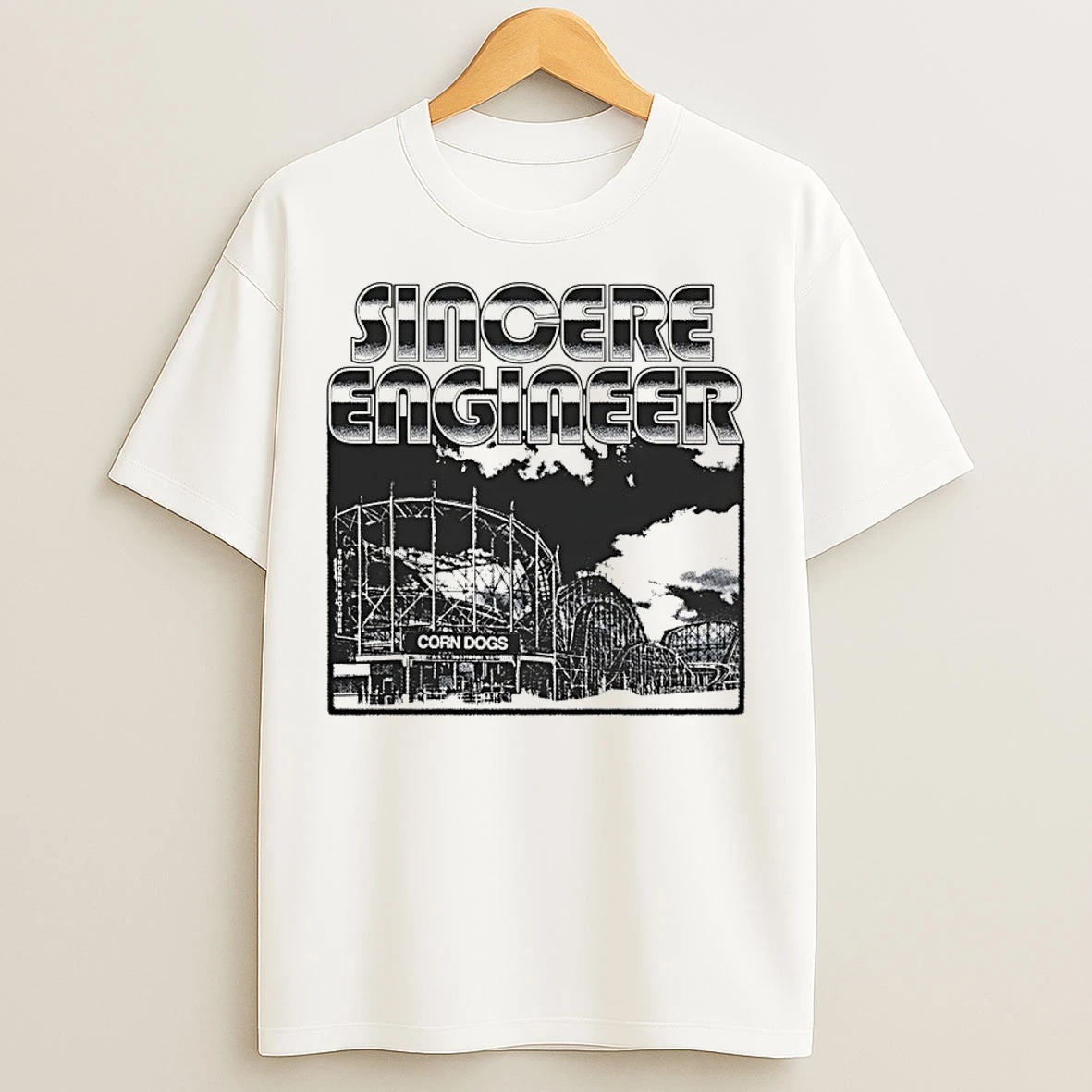 Classic Green Rollercoaster Corn Dogs T Shirts