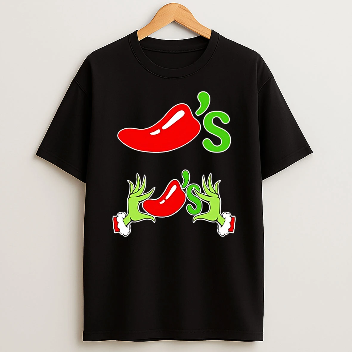 Classic Grinch Hand Love Chilis Christmas 2025 T Shirts
