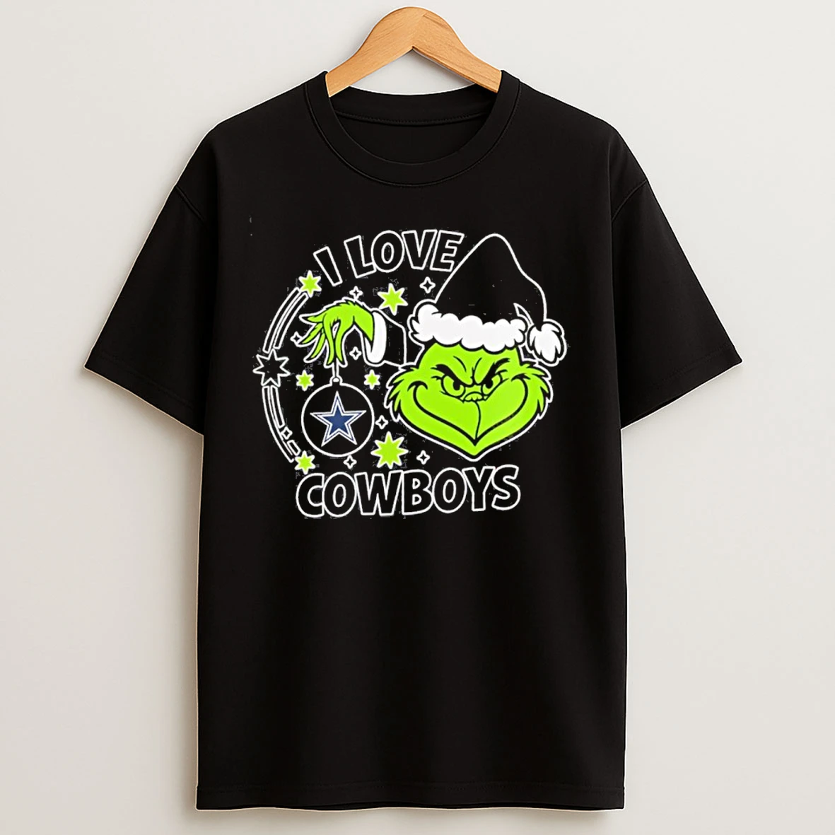 Classic Grinch I Love Cowboys T Shirts