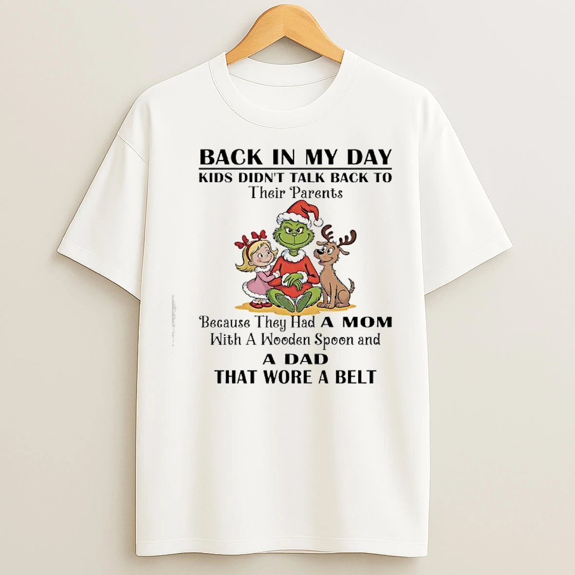 Classic Grinch And Friends Back In My Day Kids Didnt Talk Back To Their Parents T Shirts