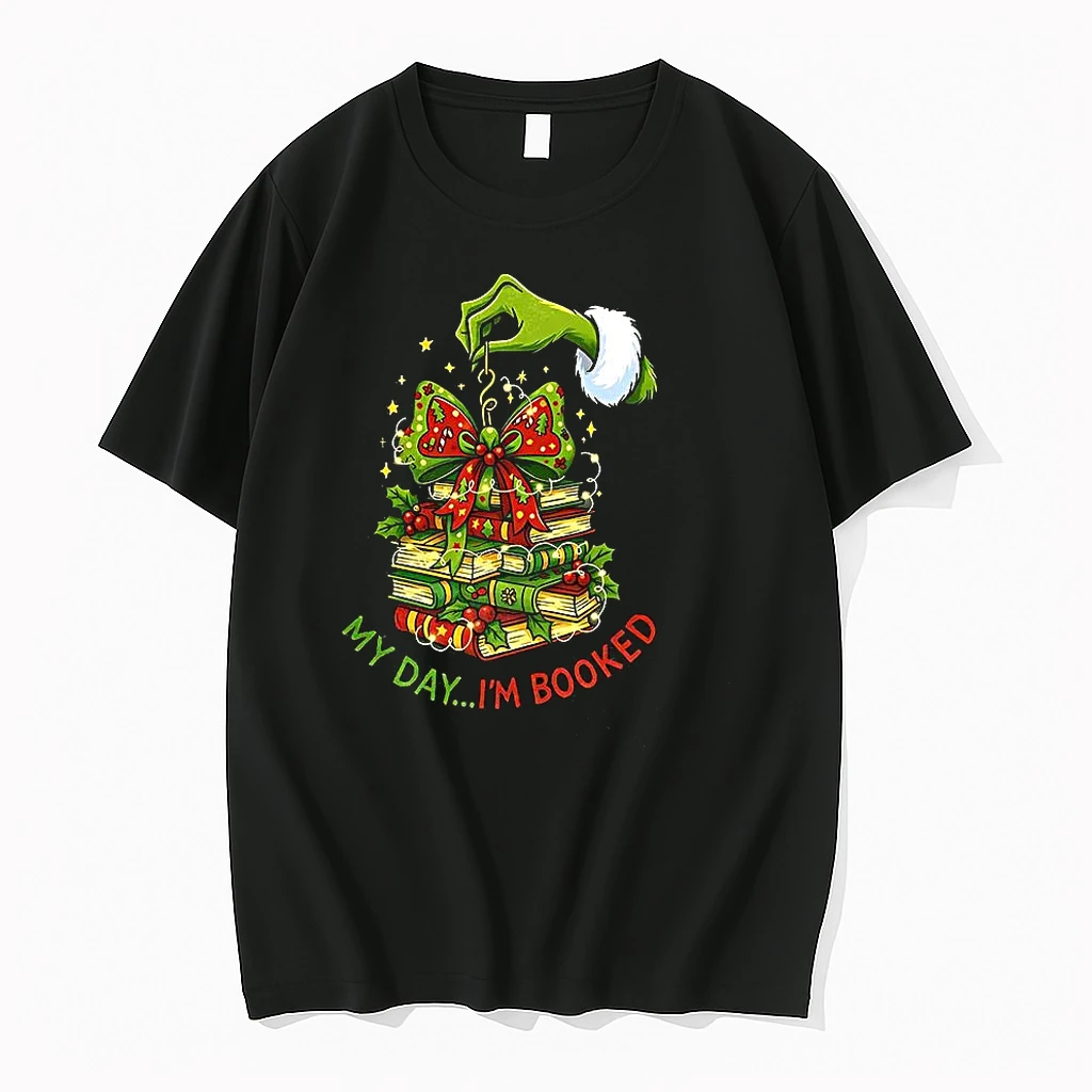 Classic Grinch Hand My Day Im Booked Merry Christmas T Shirts