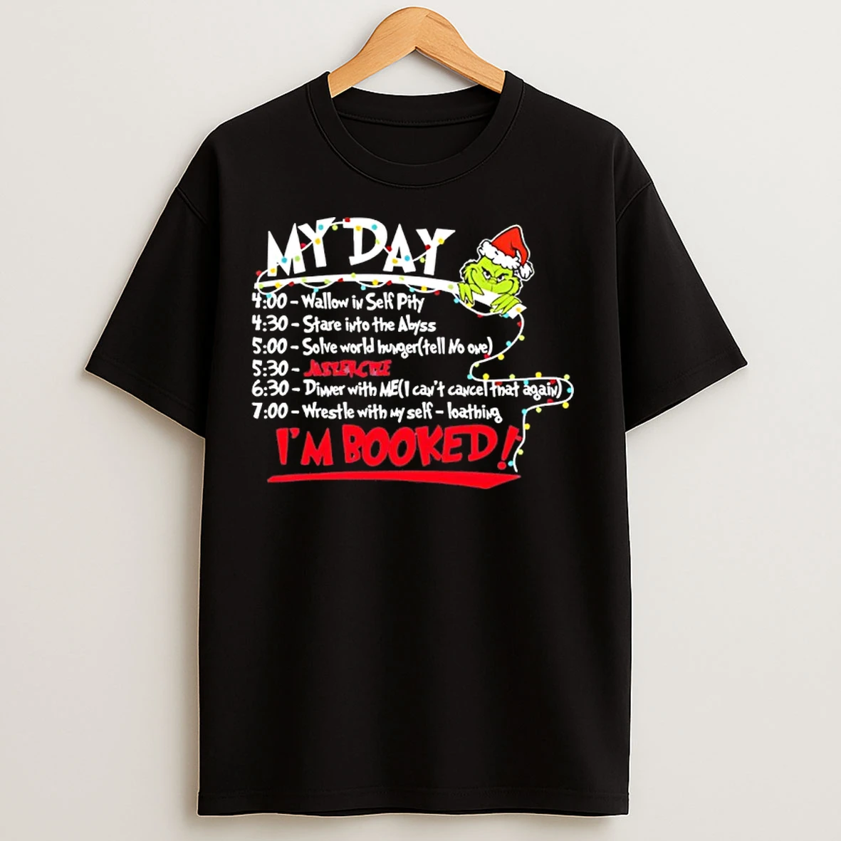 Classic Grinch My Day Im Booked Christmas T Shirts