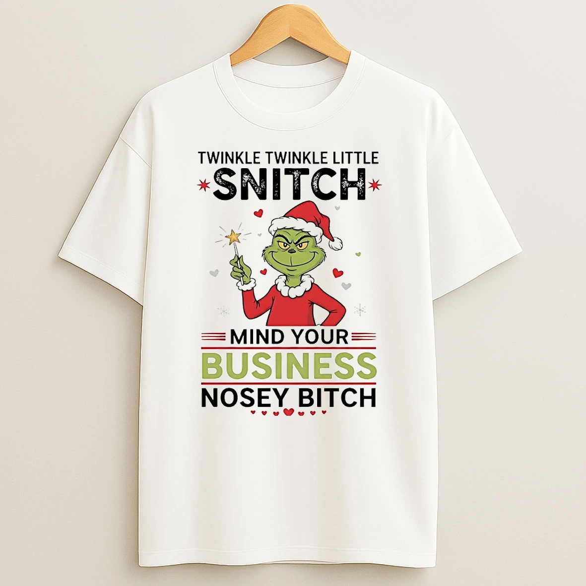 Classic Grinch Twinkle Little Snitch Mind Your Business Christmas T Shirts