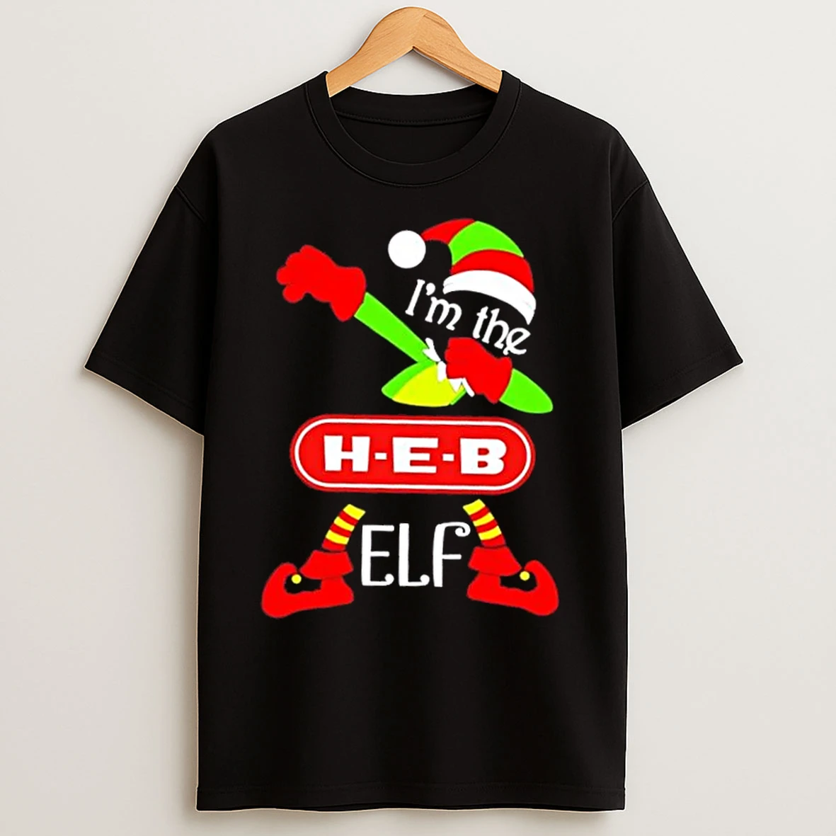 Classic H E B Im The Elf Dabbing Merry Christmas T Shirts