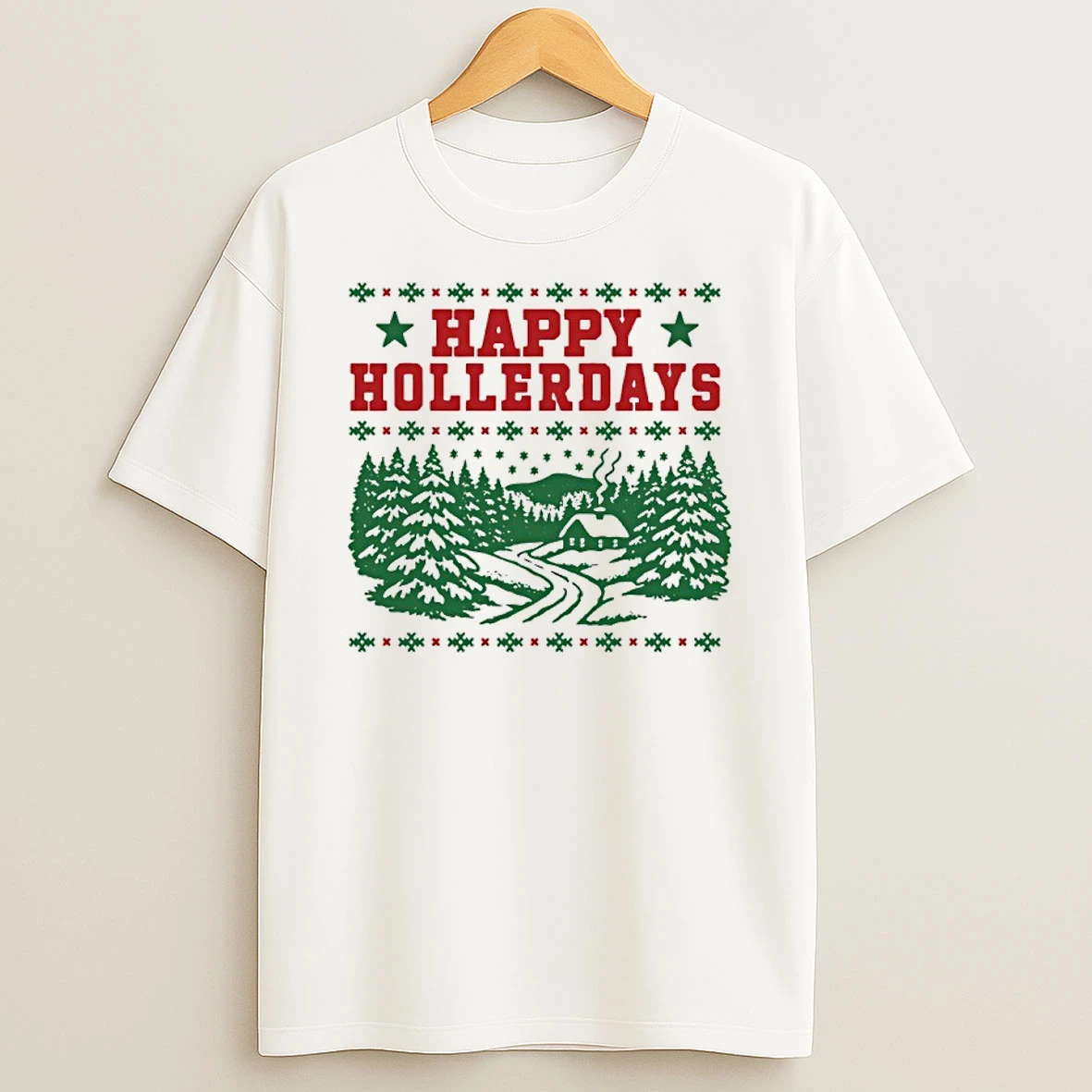 Classic Happy Hollerdays Christmas 2025 T Shirts