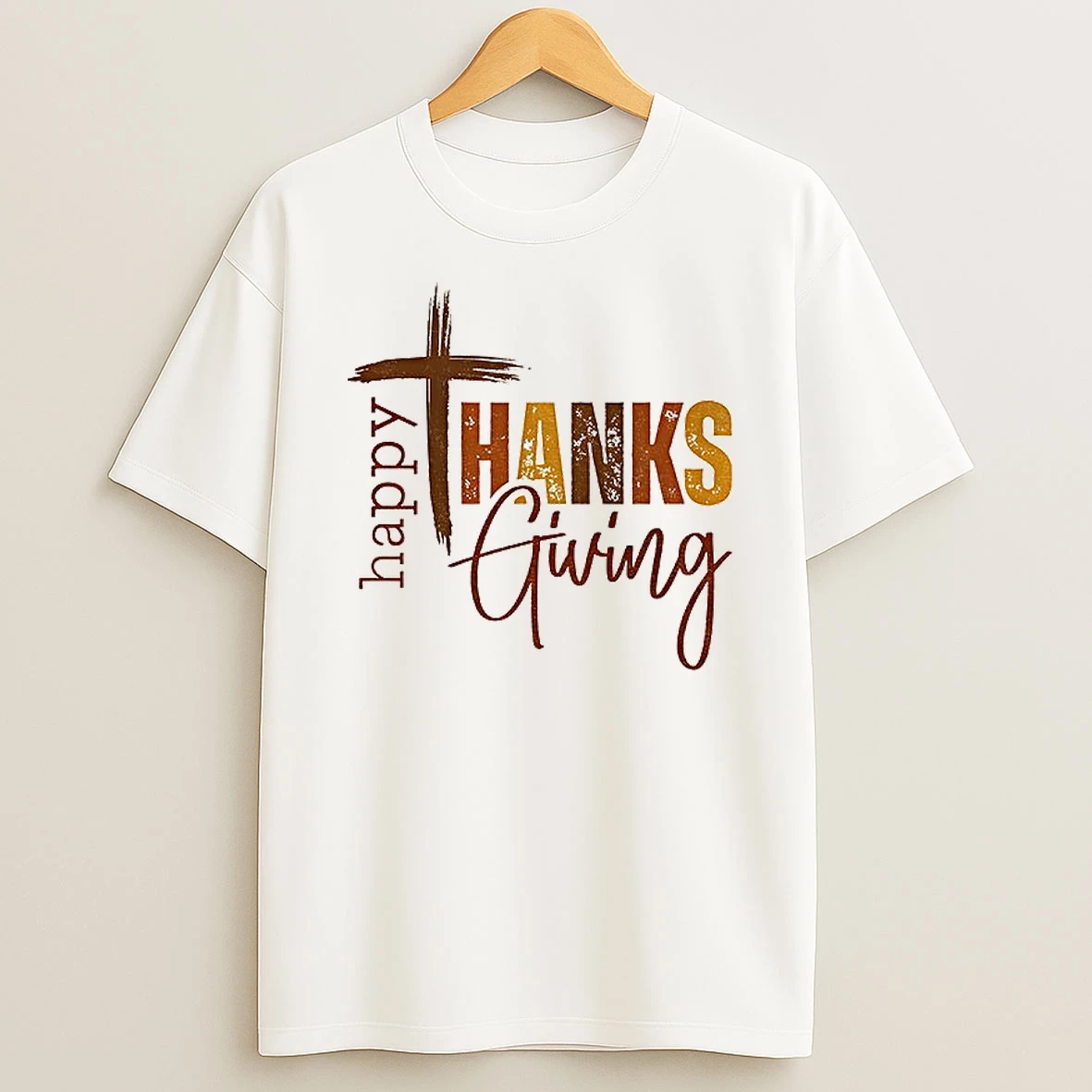 Classic Happy Thanksgiving Pumpkin Season Christian T Shirts
