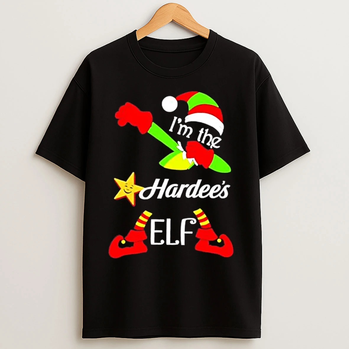 Classic Hardees Im The Elf Dabbing Merry Christmas T Shirts