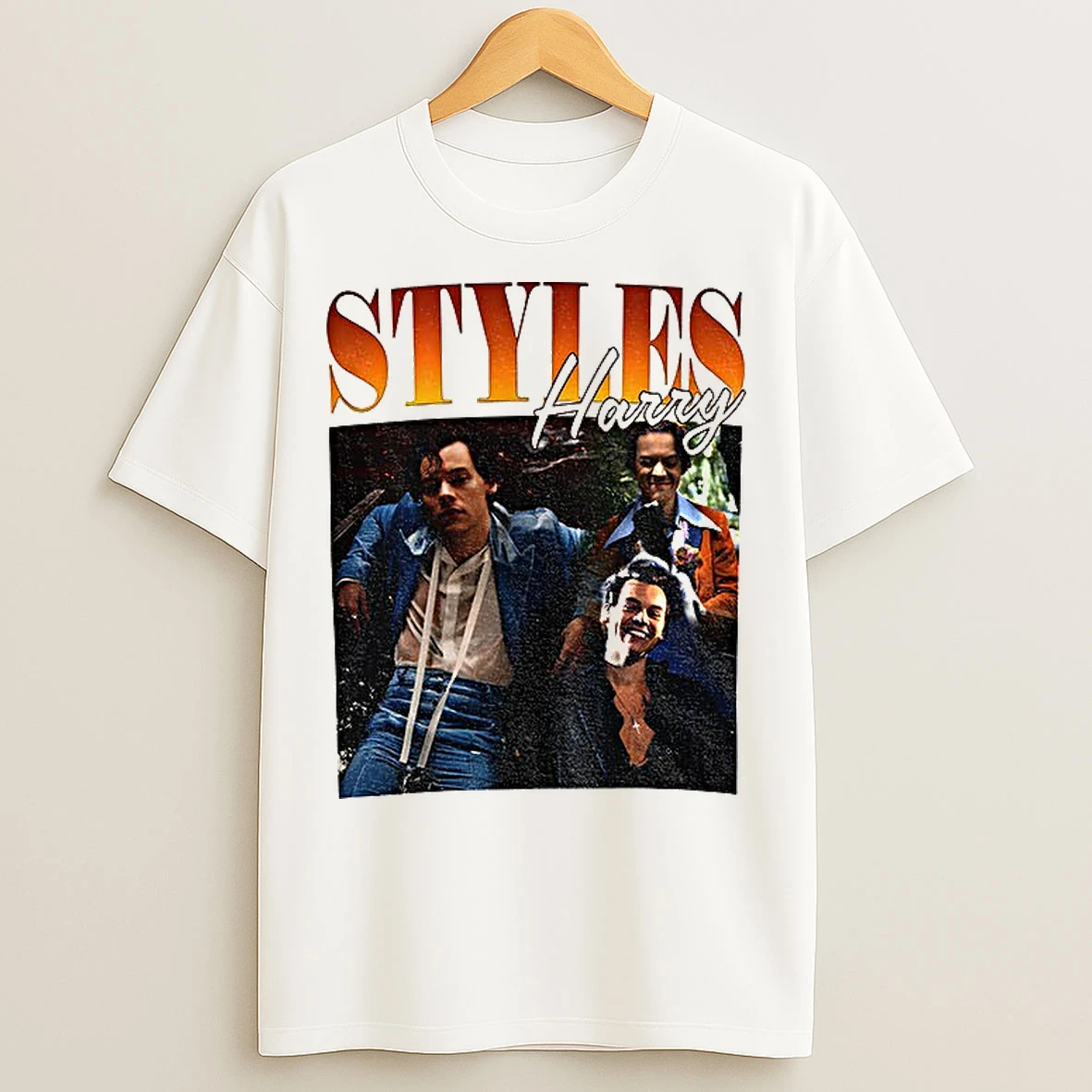 Classic Harry Styles Heritage Band Photo Vintage T Shirts