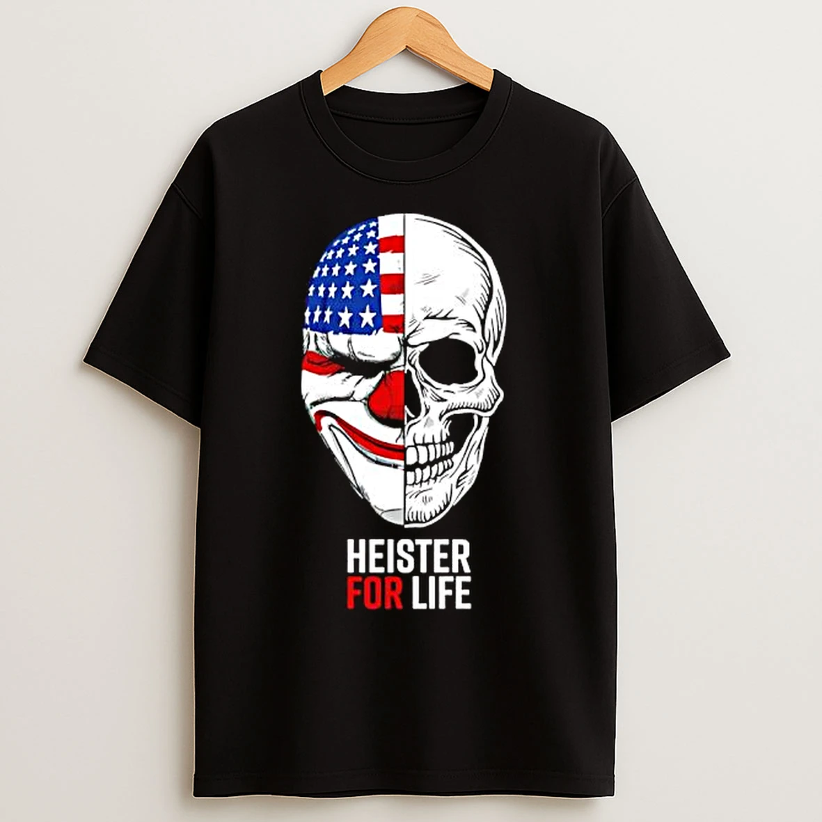 Classic Heister For Life Clown Skull T Shirts