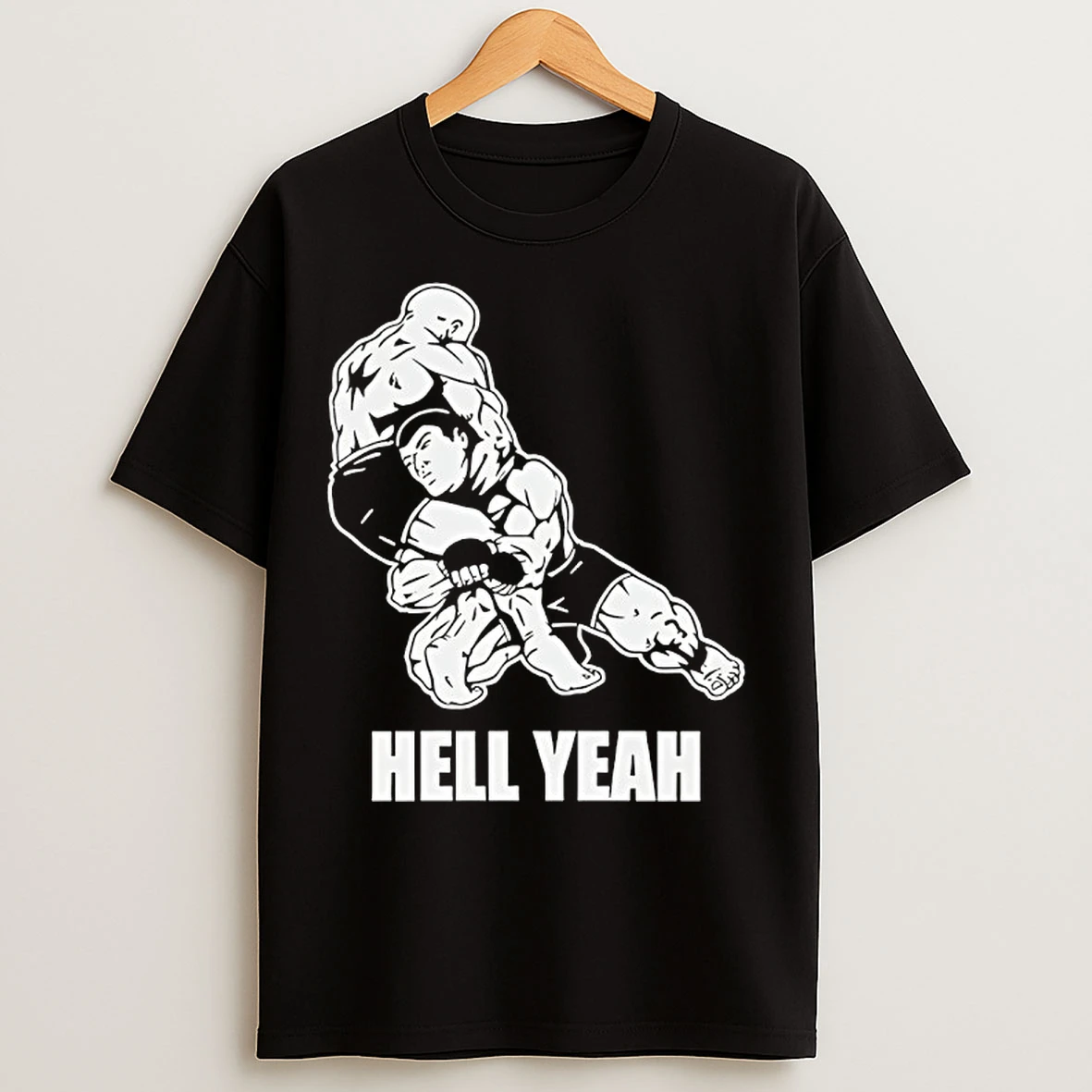 Classic Hell Yeah Double Leg Takedown Wrestling T Shirts