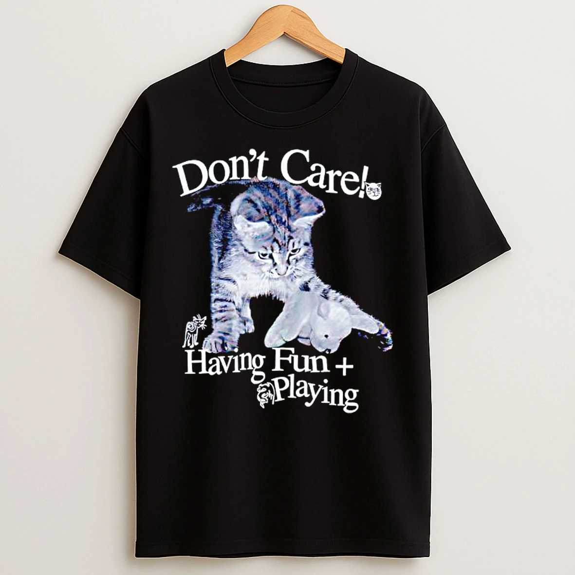 Classic Henry Johnson Cat Dog Dont Carel Having Fun Playing T Shirts