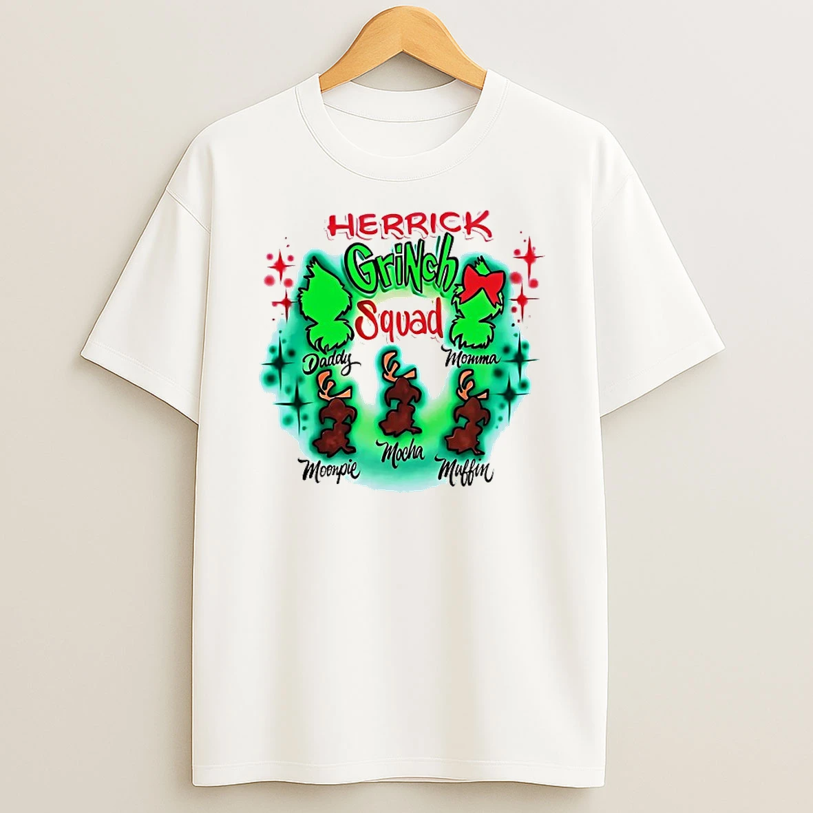 Classic Herrick Grinch Squad Christmas T Shirts
