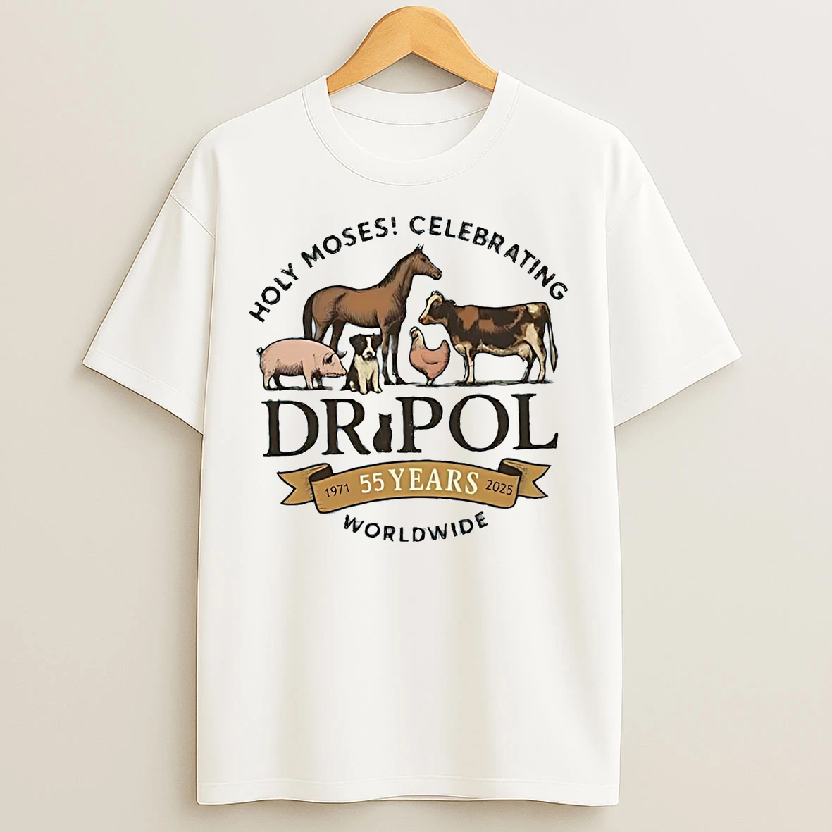 Classic Holy Moses Celebrating De Pol 55 Years Worldwide T Shirts