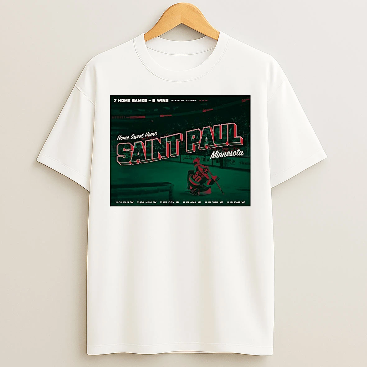 Classic Home Sweet Home Sant Paul Minnesota Wild T Shirts