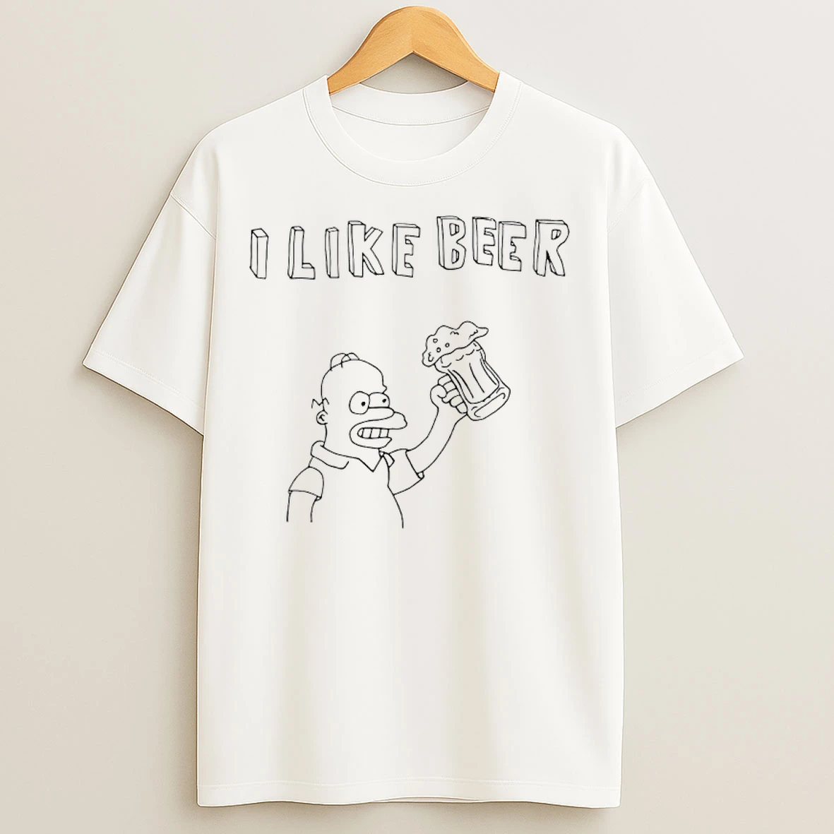 Classic Homer Simpson I Like Beer T Shirts