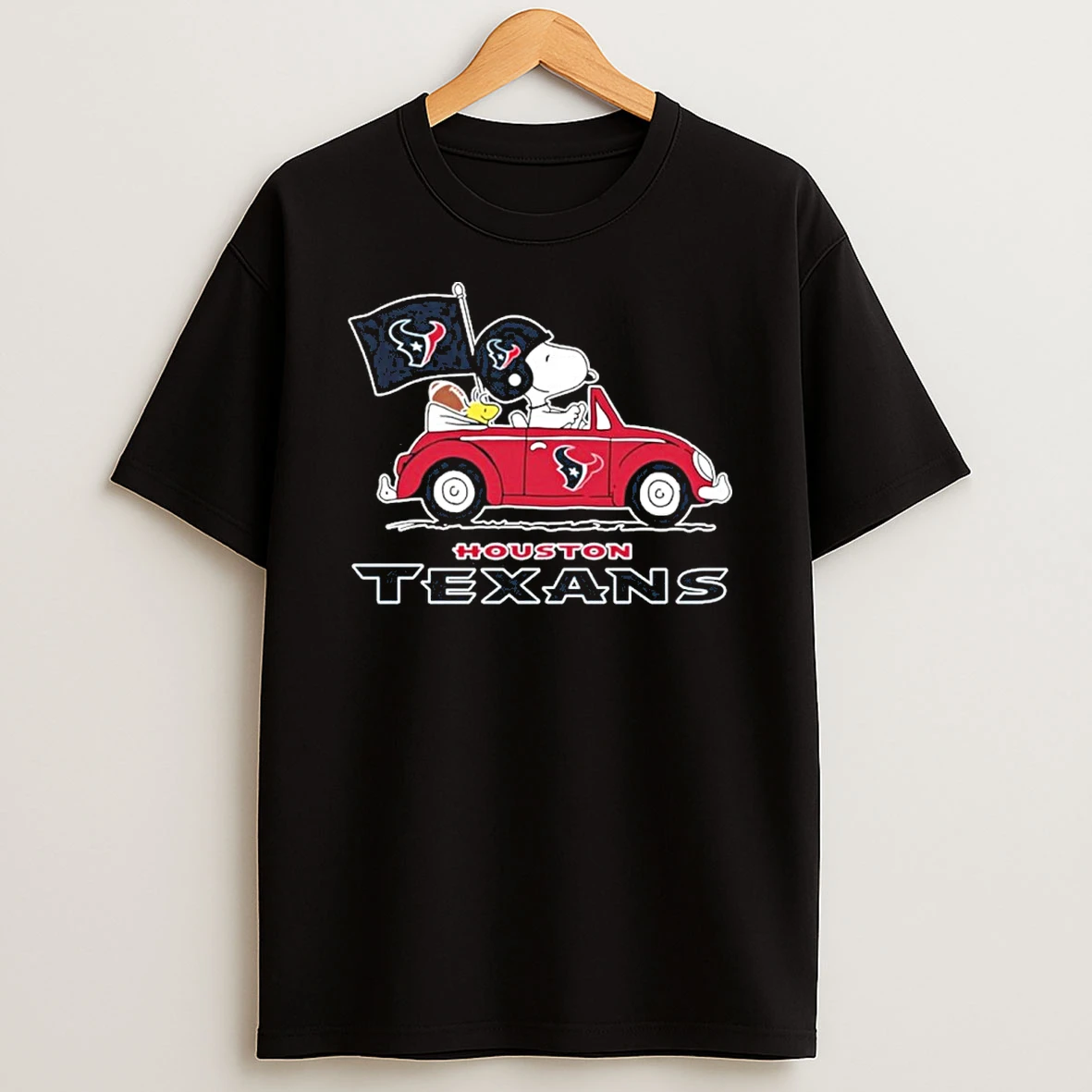 Classic Houston Texans Football X Snoopy Drive Car T Shirts
