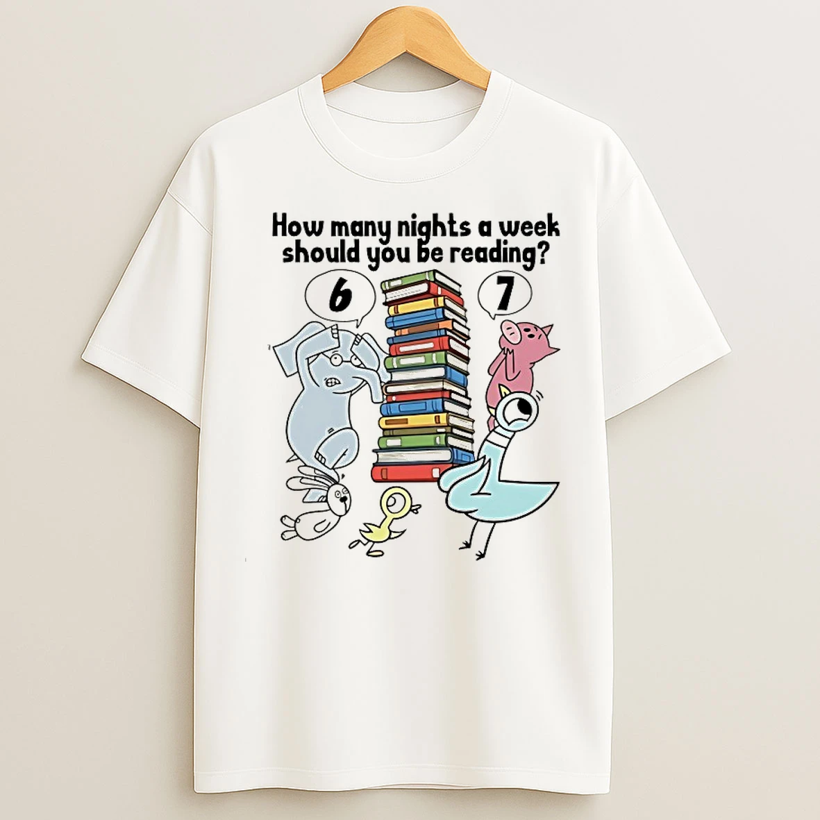 Classic How Many Nights A Week Should You Be Reading 6 7 Animal T Shirts