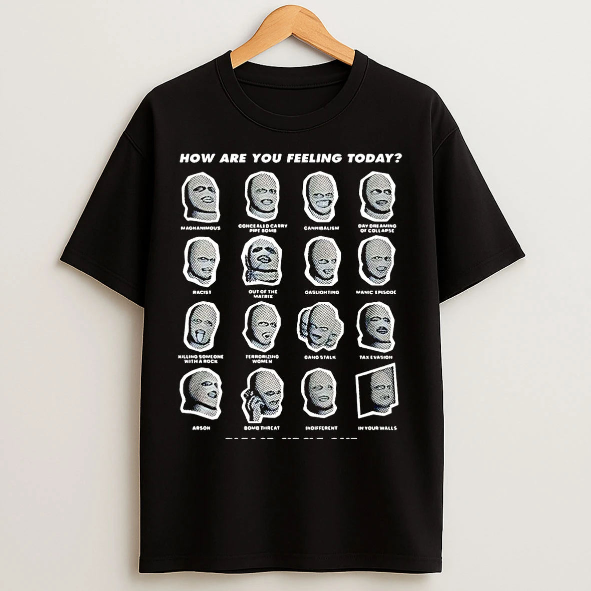 Classic How Are You Feeling Today Please Circle One Mask Christmas T Shirts