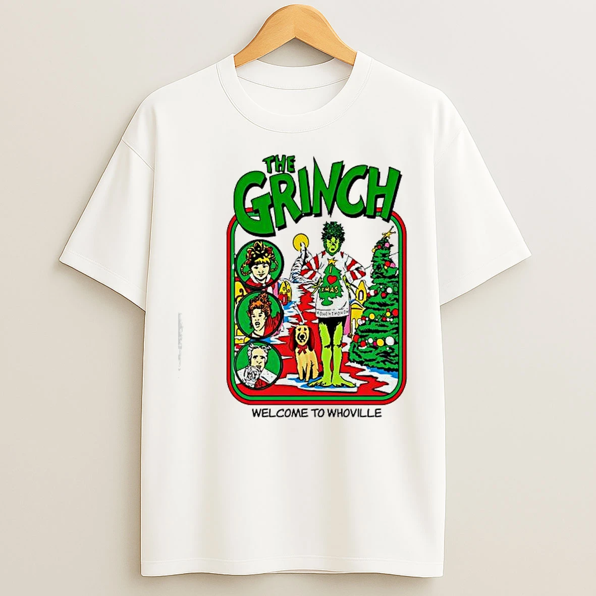 Classic How The Grinch Stole Christmas Welcome To Whoville T Shirts