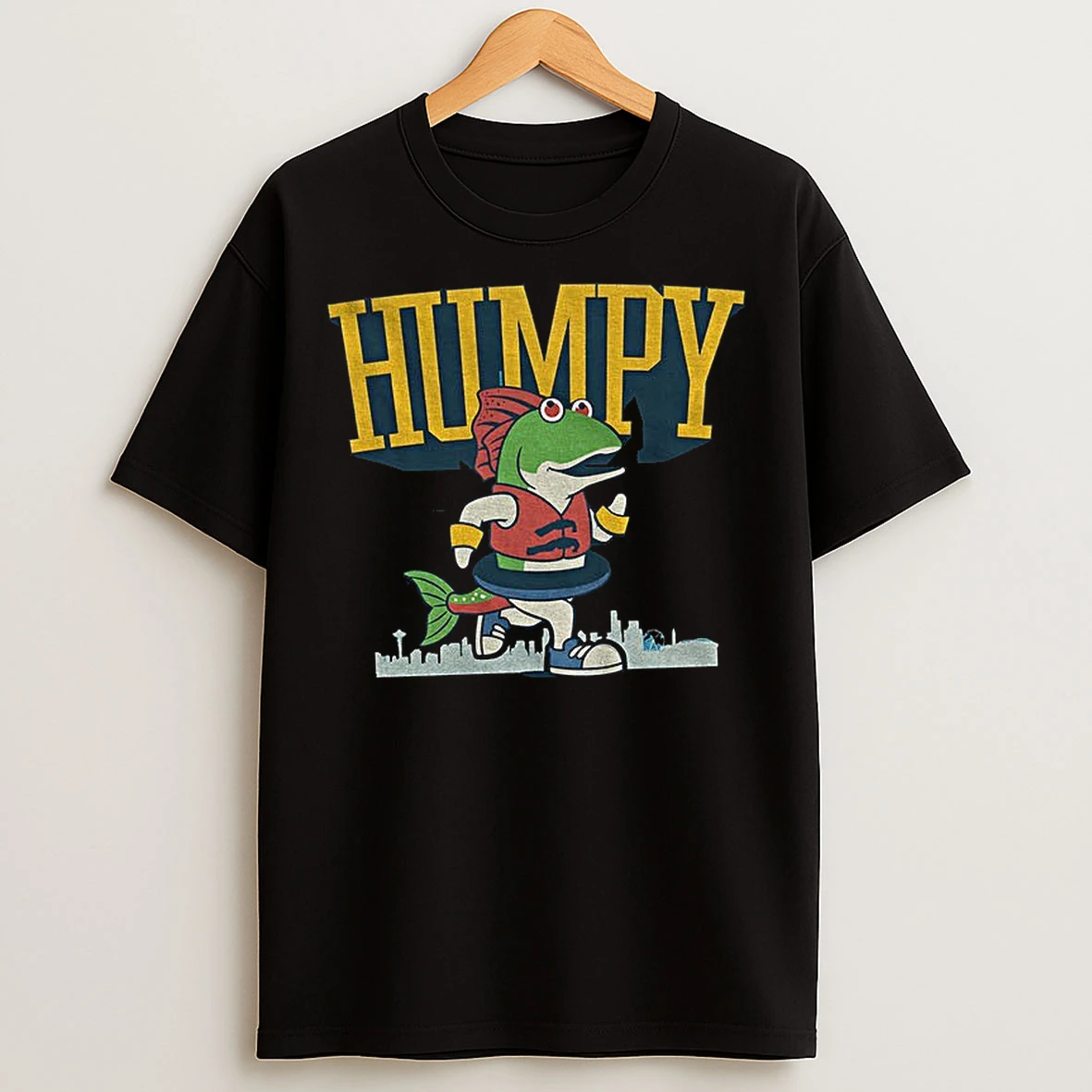 Classic Humpy The Salmon Running Seattle Mariners Mlb Baseball 2025 T Shirts