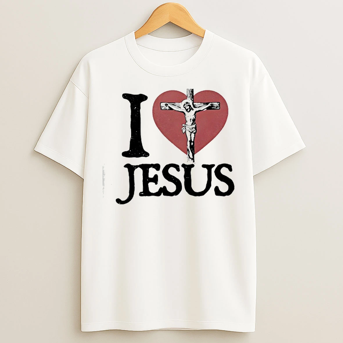 Classic I Love Jesus Heart T Shirts