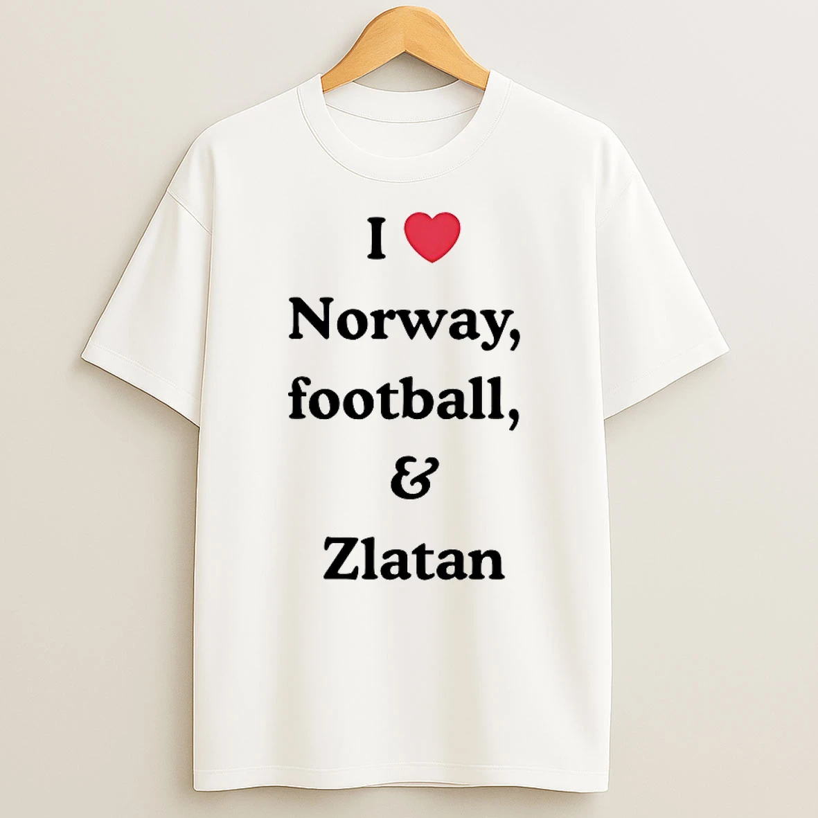 Classic I Love Norway Football And Zlatan T Shirts
