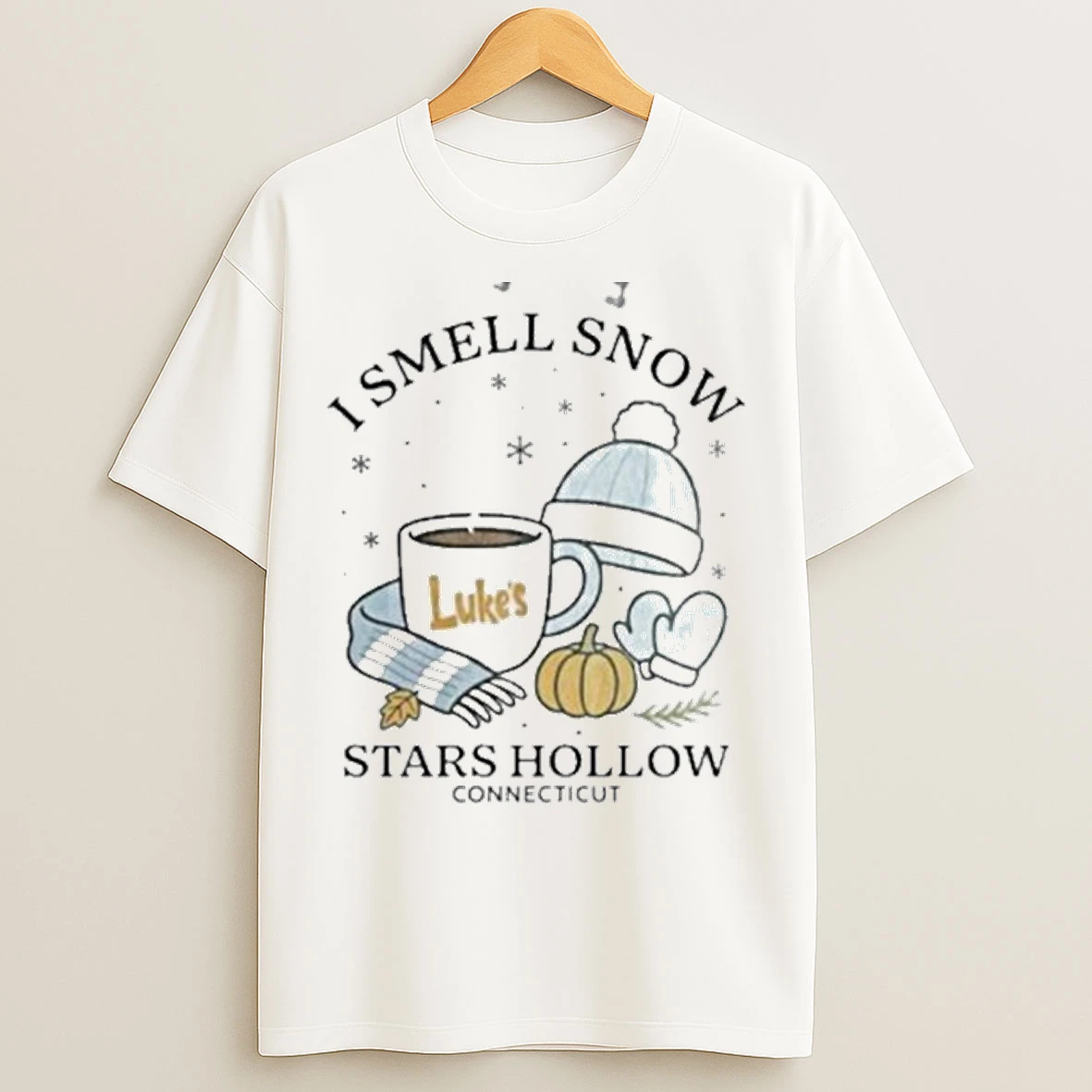 Classic I Smell Snow Stars Hollow Connecticut Christmas T Shirts
