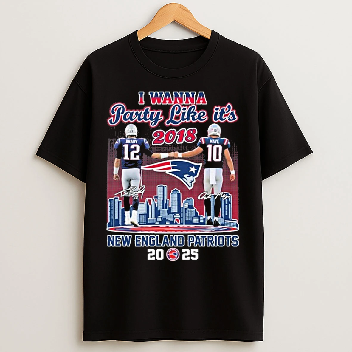 Classic I Wanna Party 2018 New England Patriots 2025 T Shirts