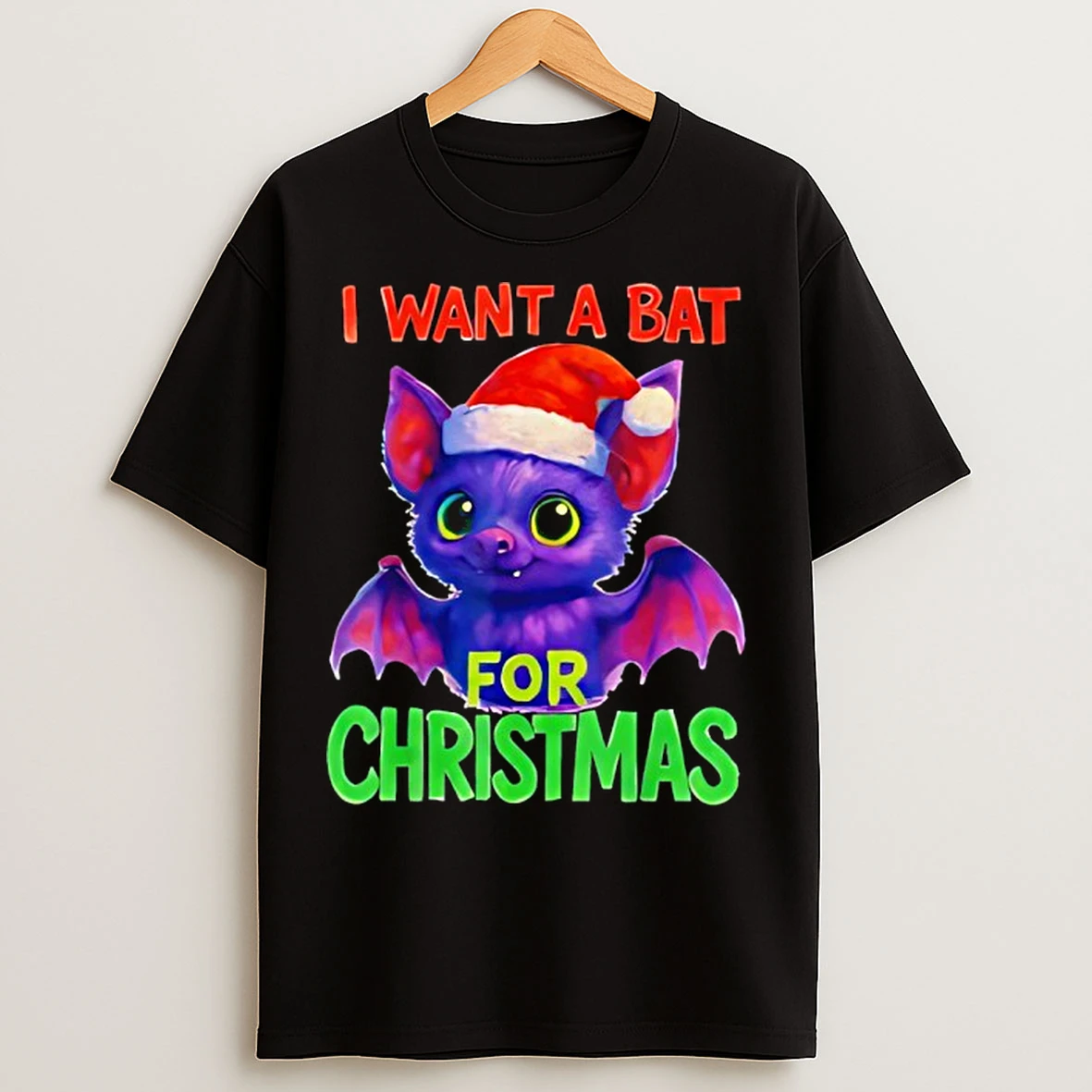 Classic I Want A Bat For Christmas T Shirts
