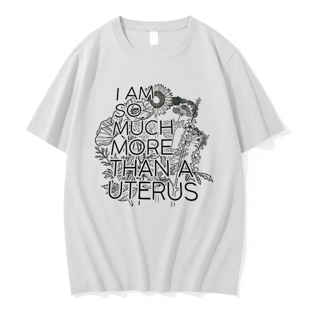 Classic I Am So Much More Than A Uterus Floral Sketch T Shirts