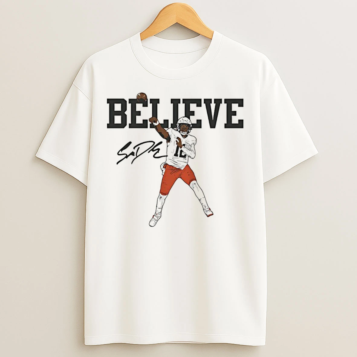 Classic I Cant Believe Shedeur Sanders Cleveland Browns Signature T Shirts