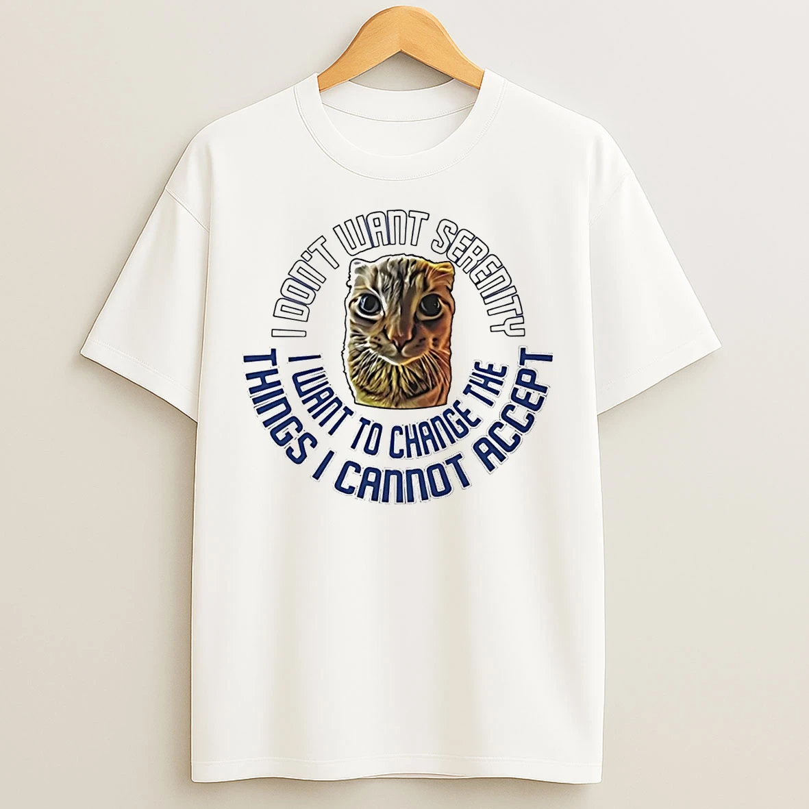 Classic I Dont Want Serenity I Want To Change The Things I Cannot Accept T Shirts