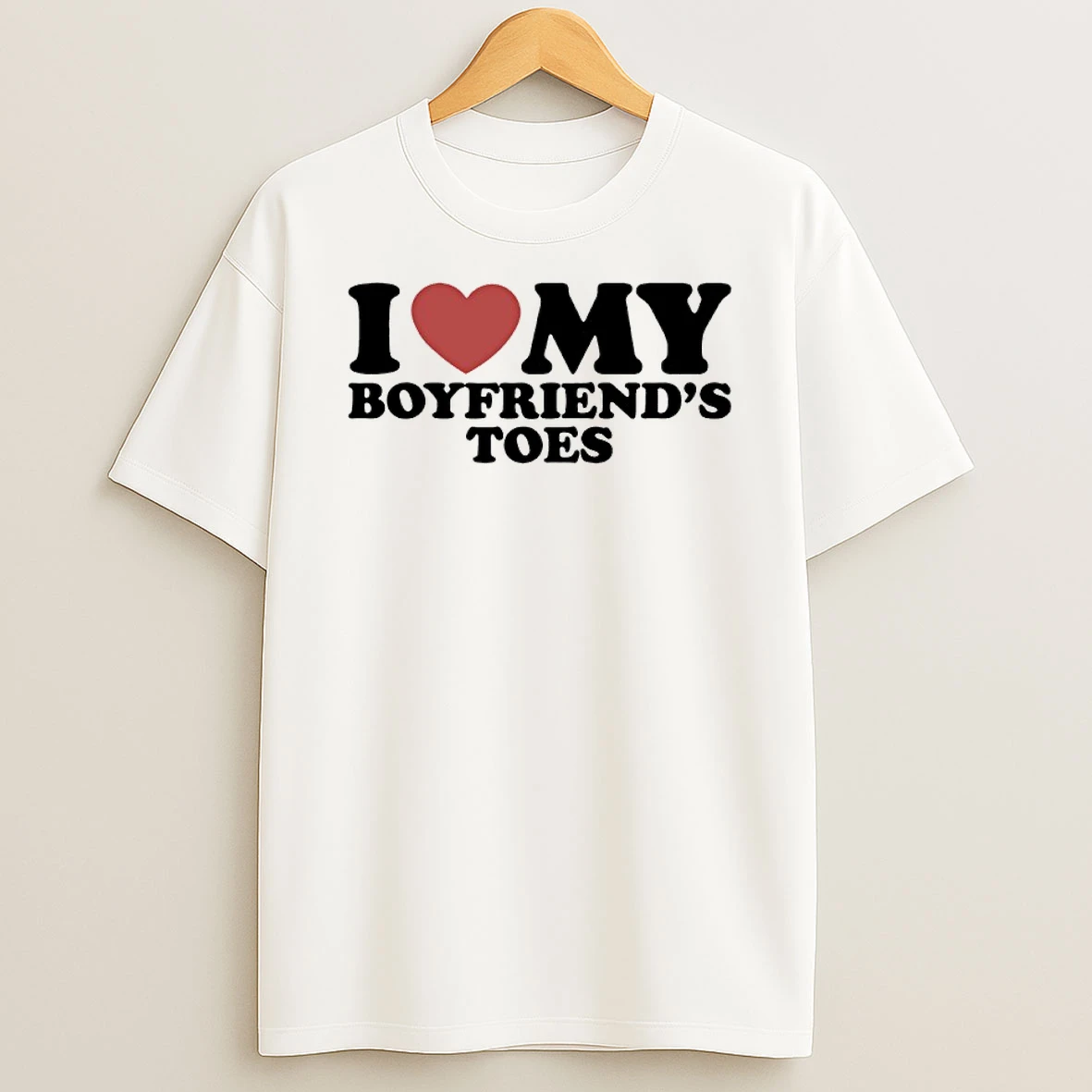 Classic I Heart My Boyfriends Toes T Shirts