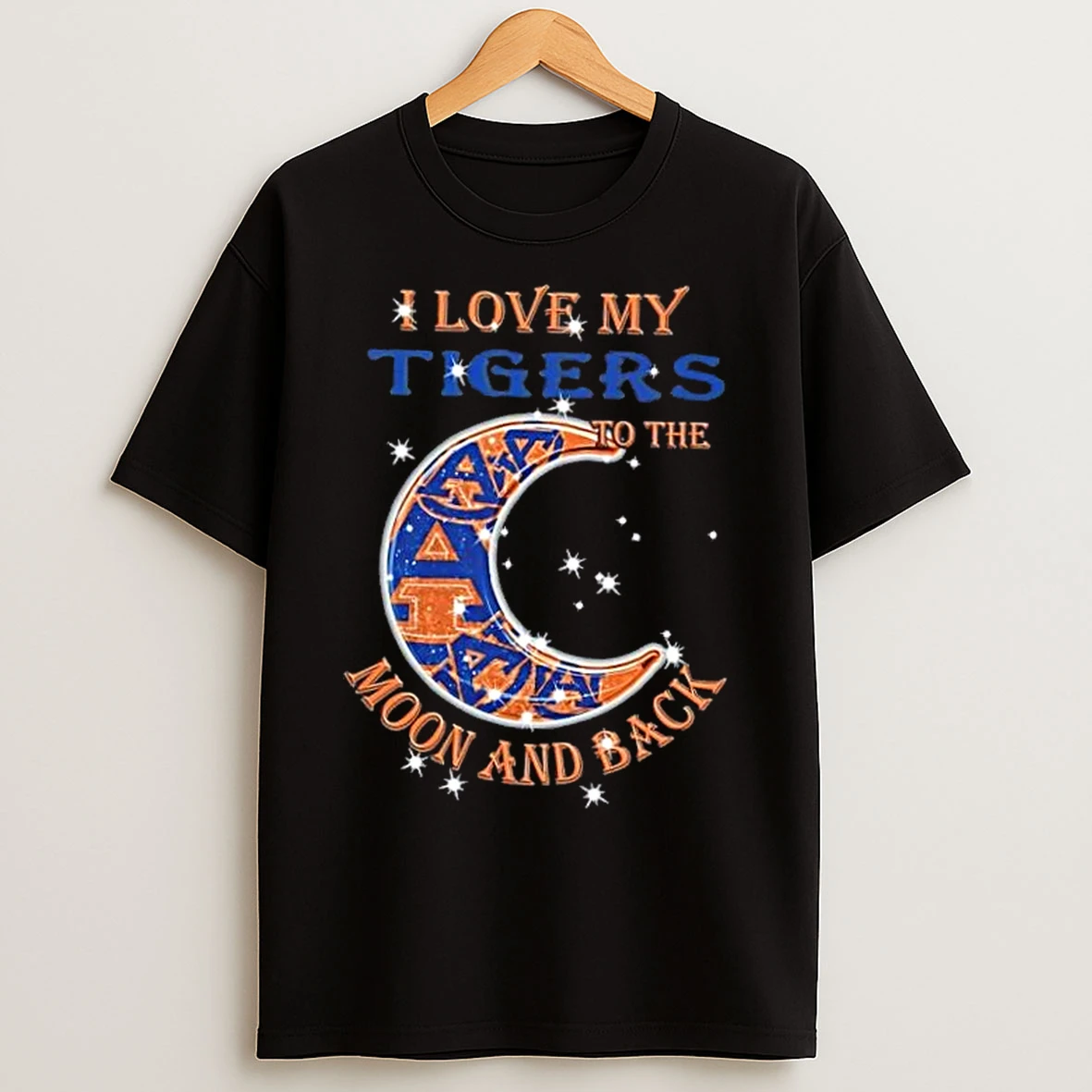 Classic I Love My Auburn Tigers To The Moon And Back T Shirts