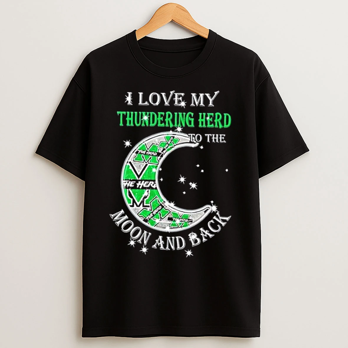 Classic I Love My Marshall Thundering Herd To The Moon And Back T Shirts
