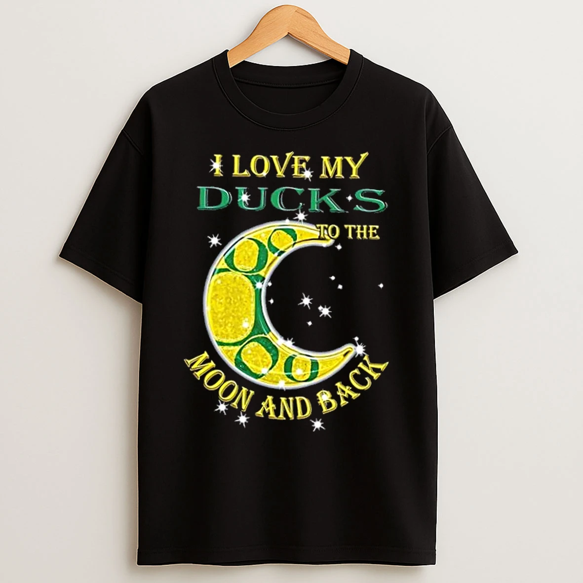 Classic I Love My Oregon Ducks To The Moon And Back T Shirts