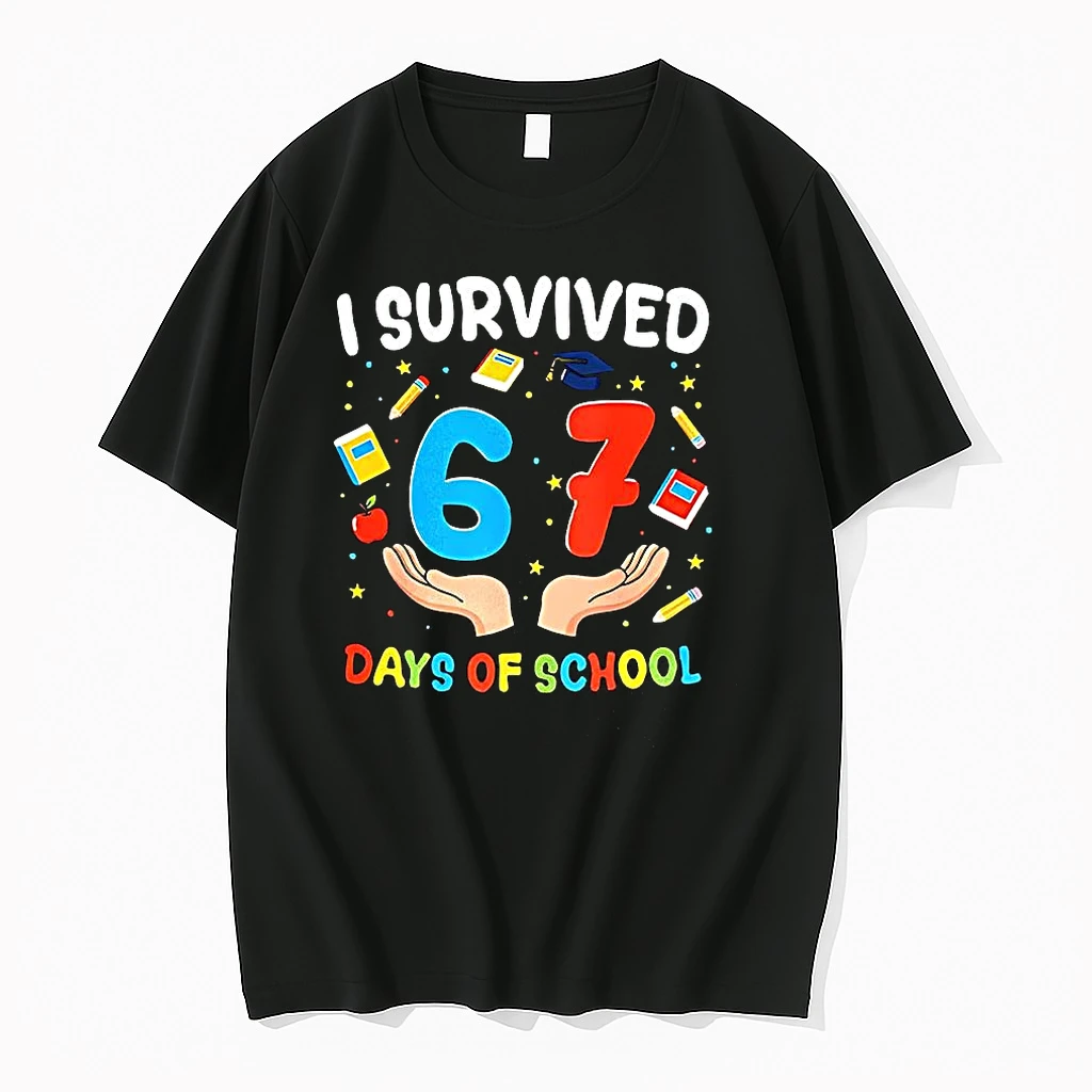 Classic I Survived 67 Days Of School Meme T Shirts