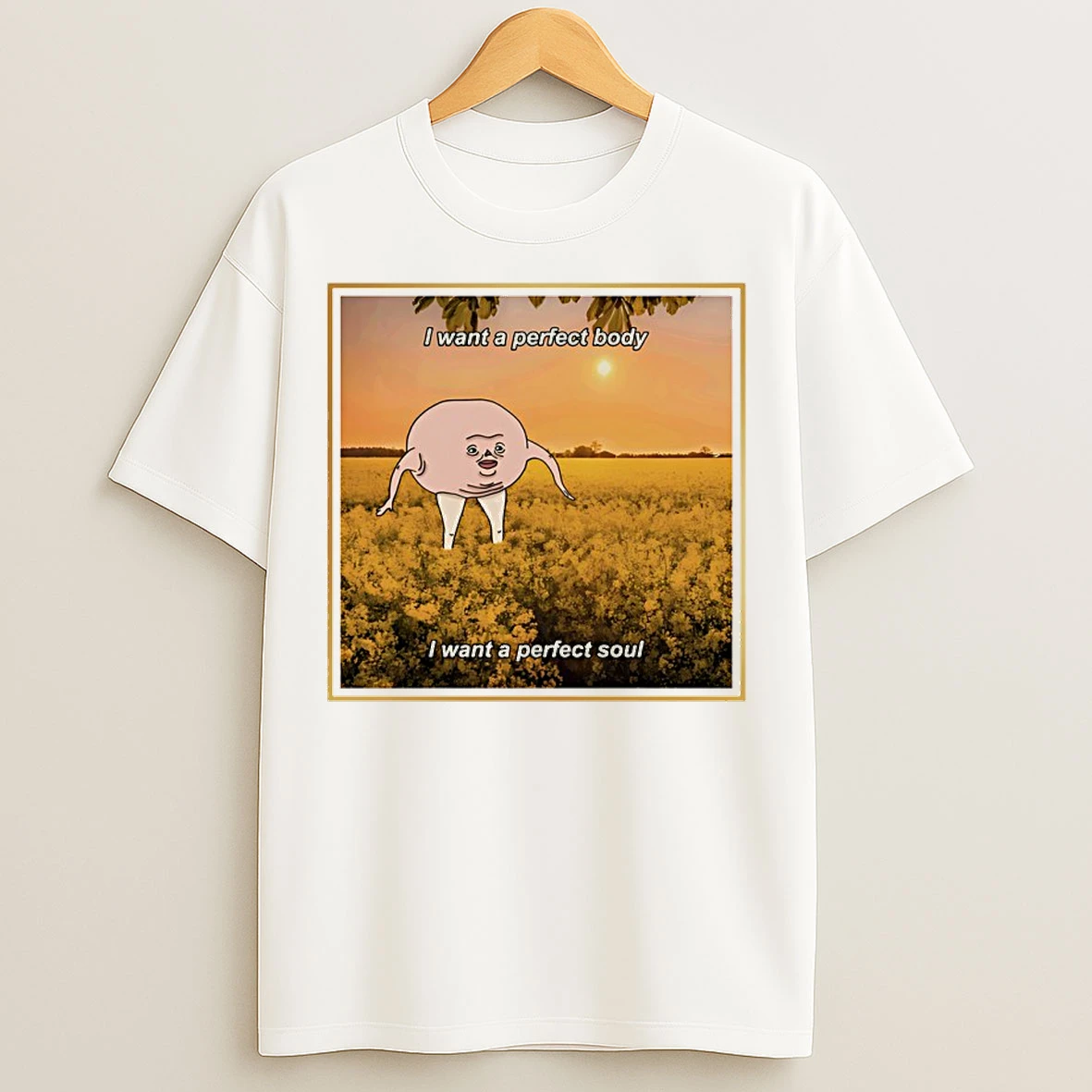 Classic I Want A Perfect Body I Want A Perfect Soul T Shirts