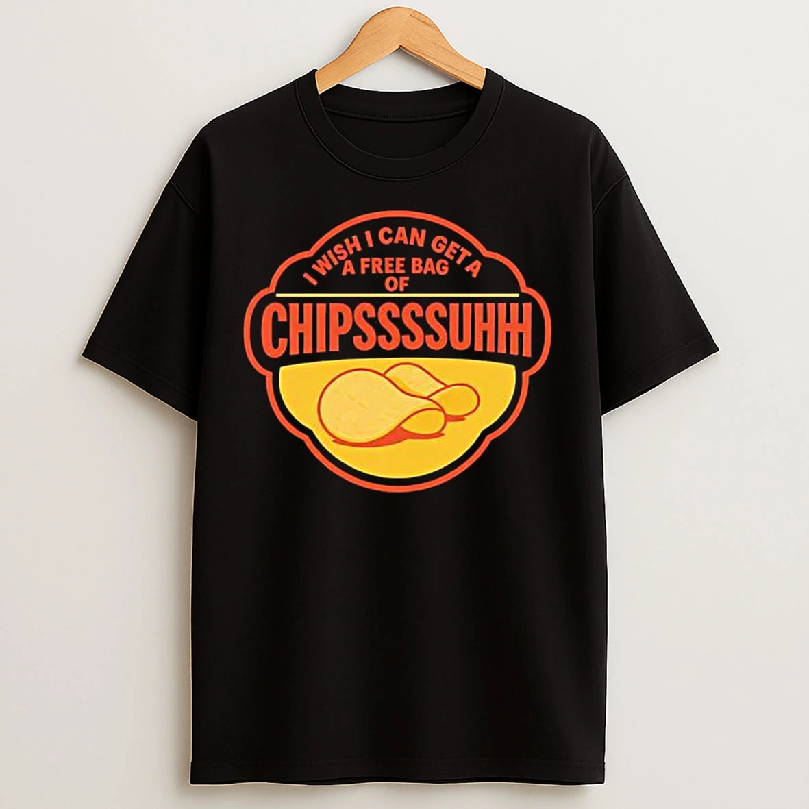 Classic I Wish I Can Get A Free Bag Of Chips Tiktok Viral Meme T Shirts