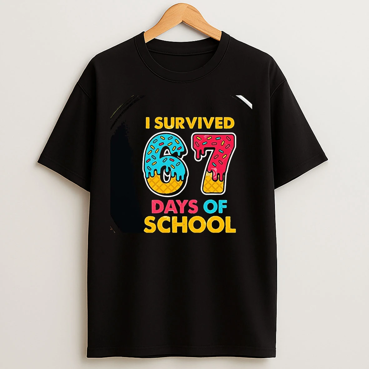 Classic Ice Cream I Survived 67 Days Of School Chriast T Shirts