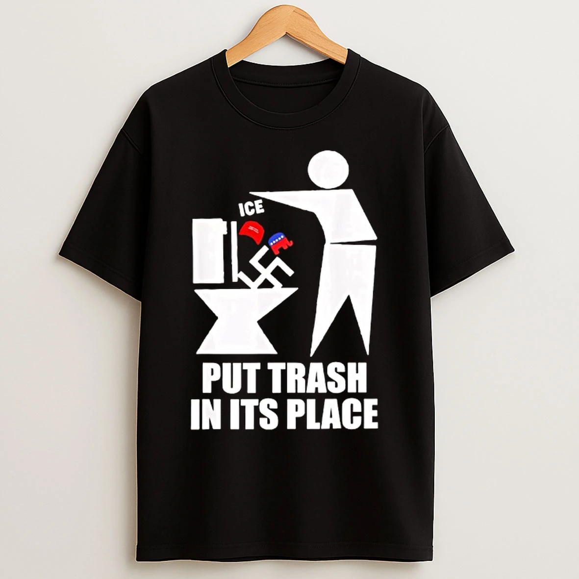 Classic Ice Put Trash In Its Place T Shirts