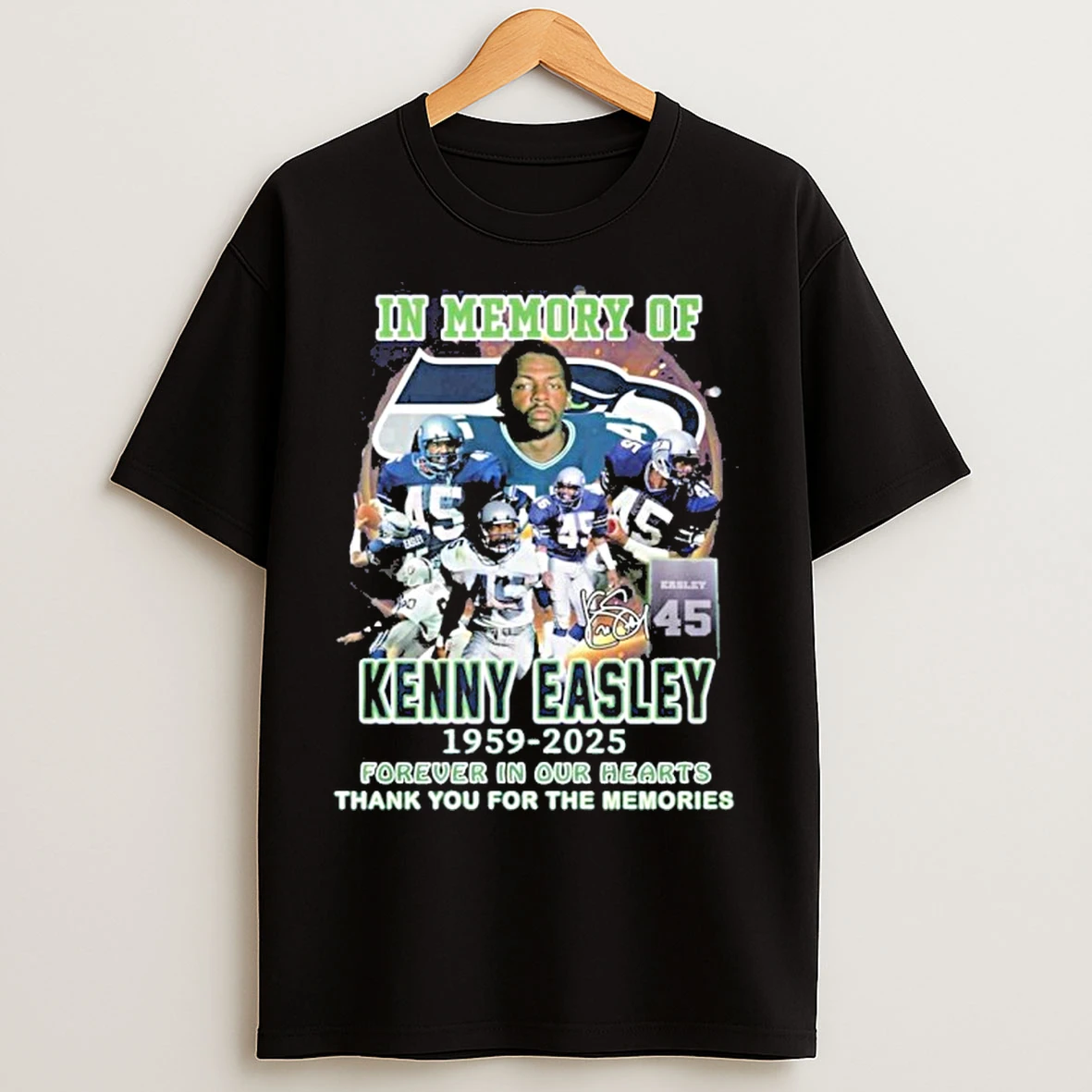 Classic In Memory Of Kenny Easley 1959 2025 Forever In Our Hearts T Shirts