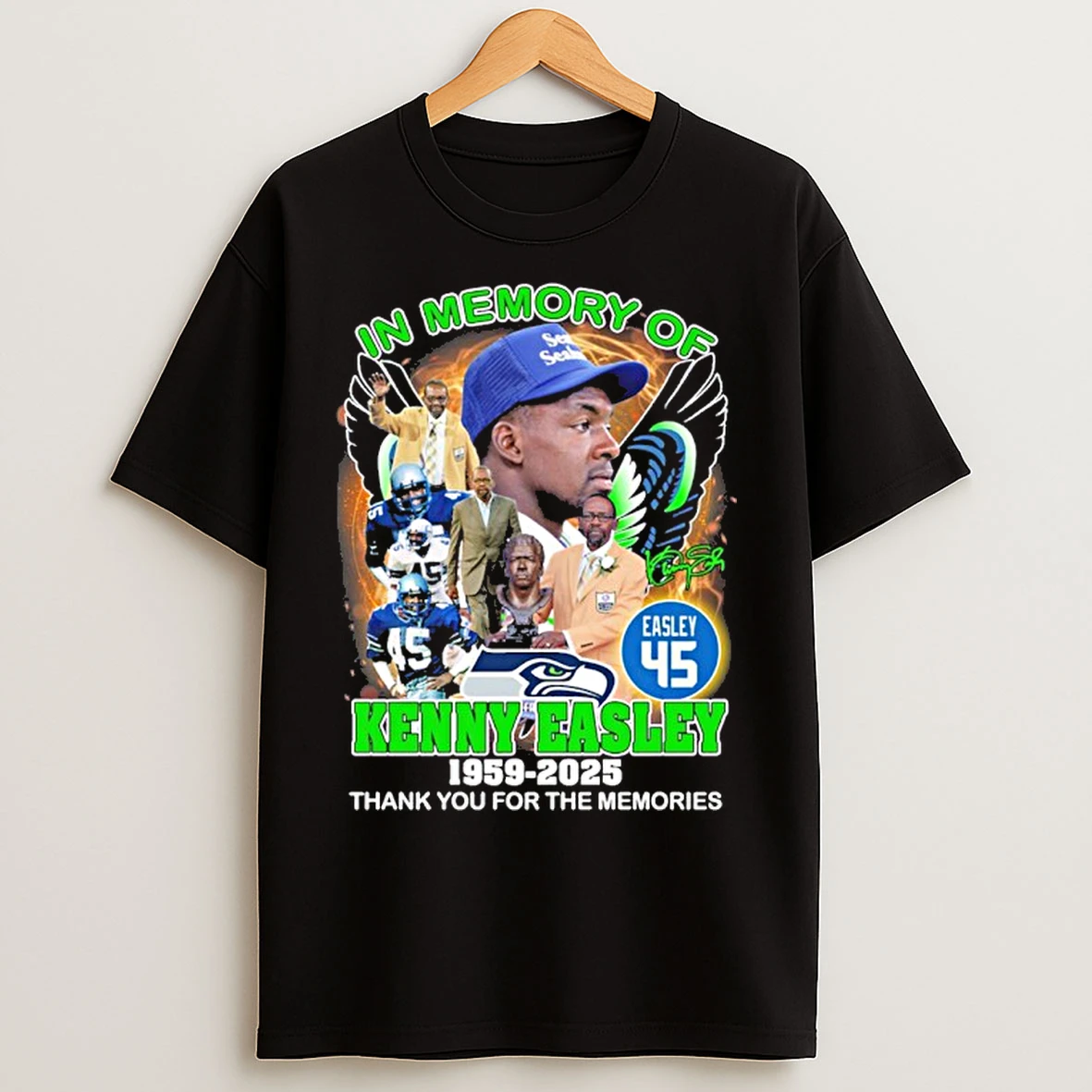 Classic In Memory Of Kenny Easley Seattle Seahawks 1959 2025 Thank You For The Memories T Shirts