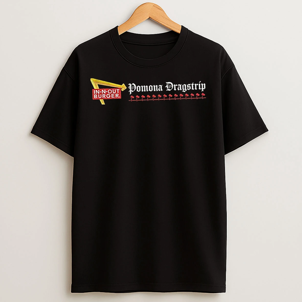 Classic In N Out Burger Pomona Dragstrip Logo T Shirts