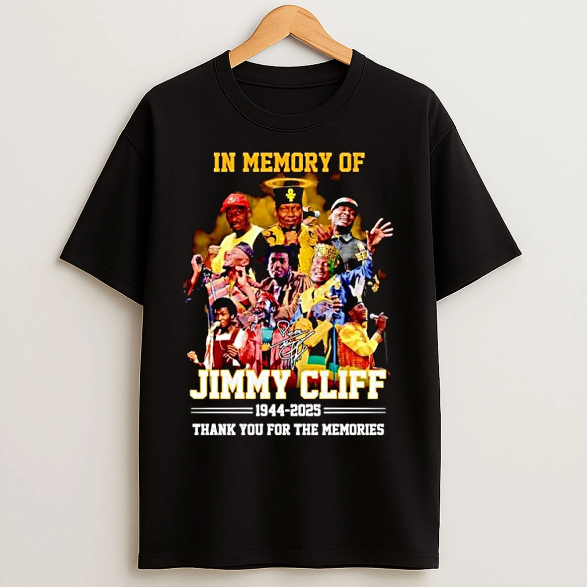 Classic In Memory Of Jimmy Cliff 1944 2025 Thank You For The Memories Signature Ornaments T Shirts