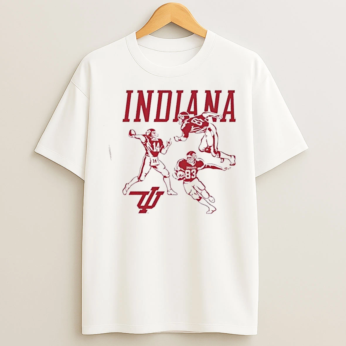 Classic Indiana Football 1983 Flying Iu T Shirts