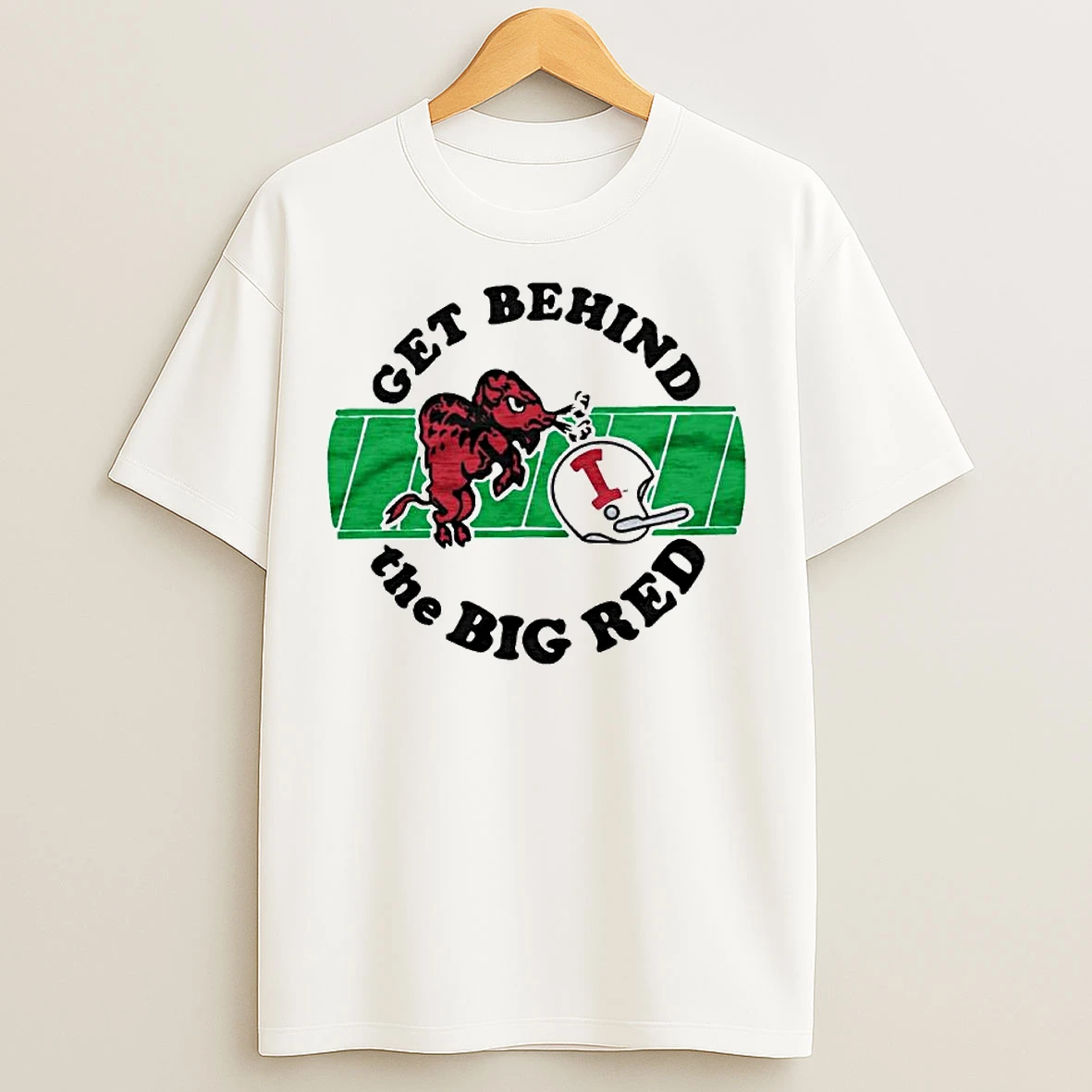 Classic Indiana Hoosiers Nfl Get Behind The Big Red Ornaments T Shirts