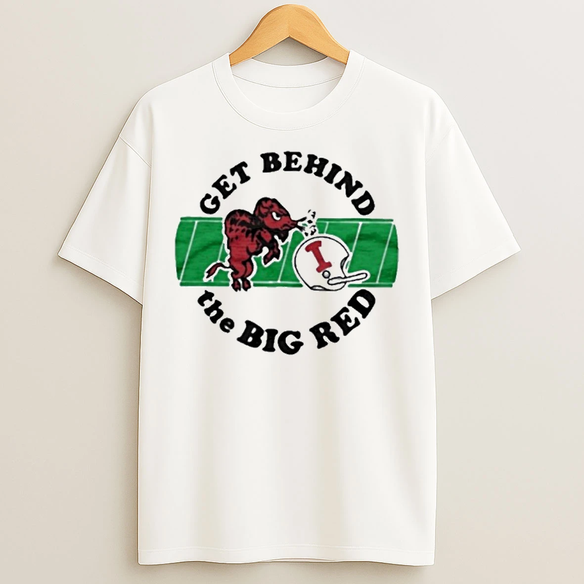 Classic Indiana Hoosiers Nfl Get Behind The Big Red Premium T Shirts
