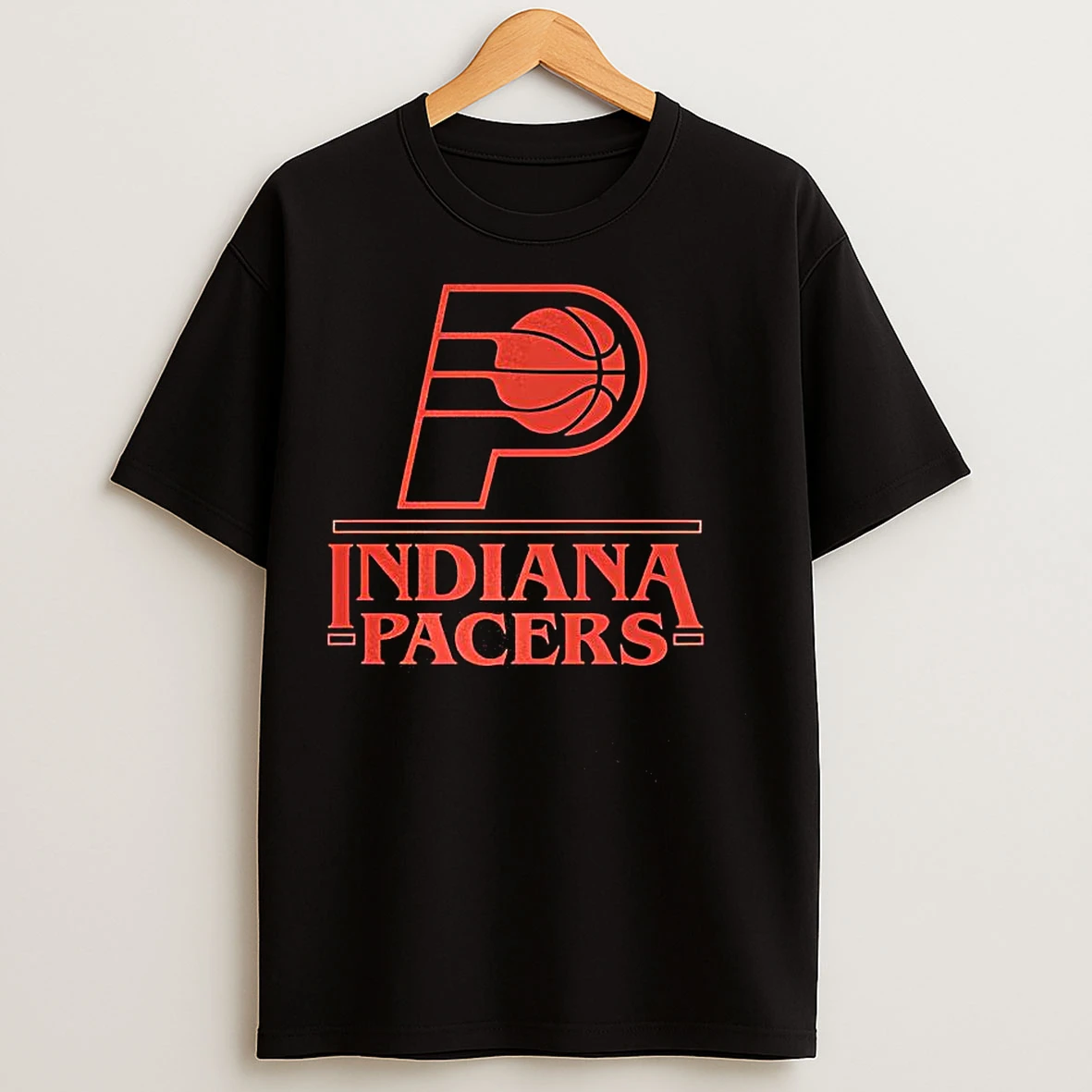 Classic Indiana Pacers Stranger Thing Logo T Shirts